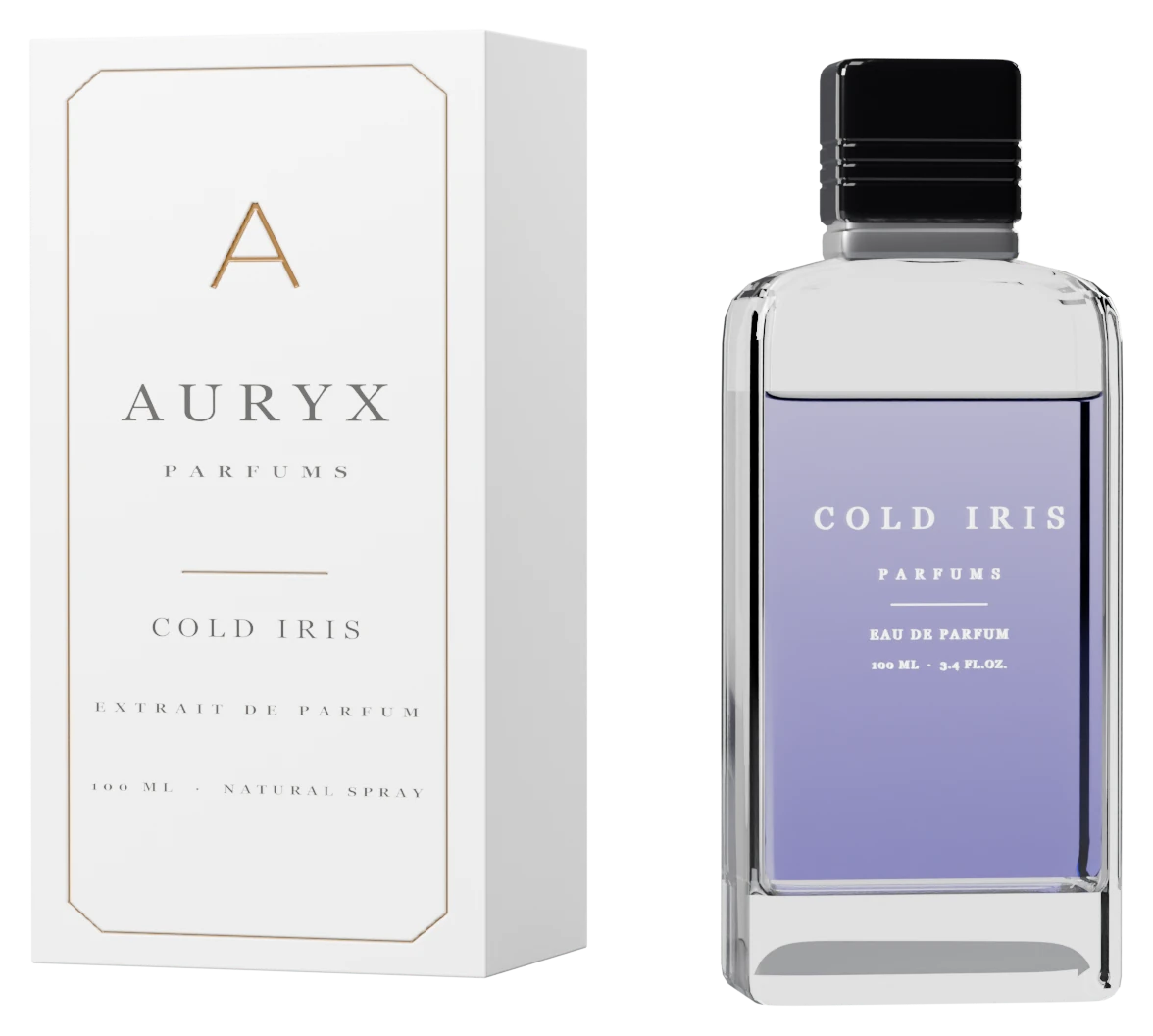 Cold Iris bottle and carton