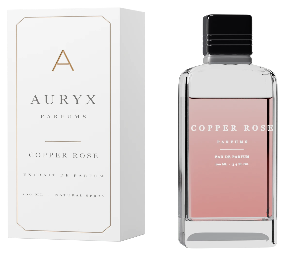 Copper Rose bottle and carton